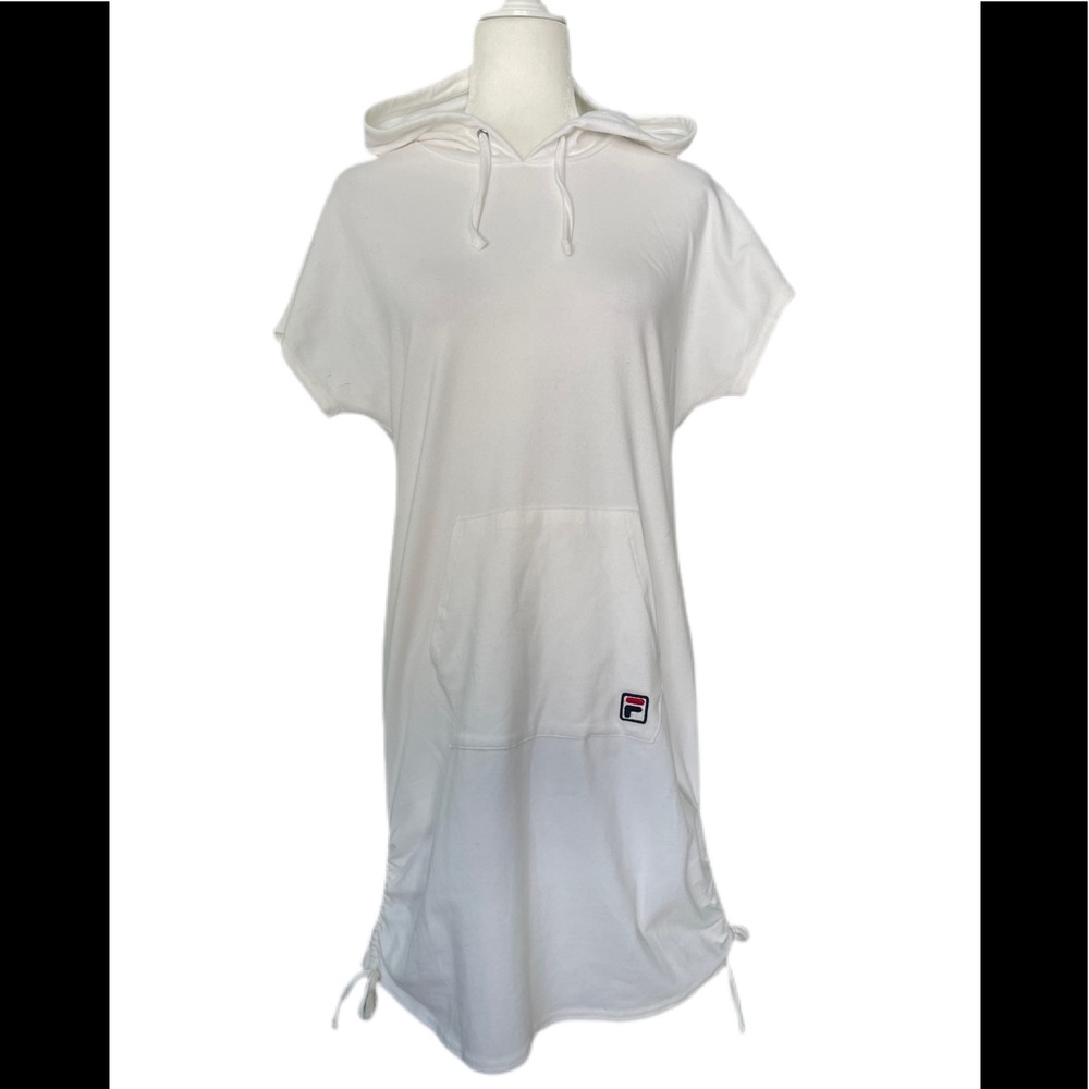 FILA white hooded dress with side ties side M